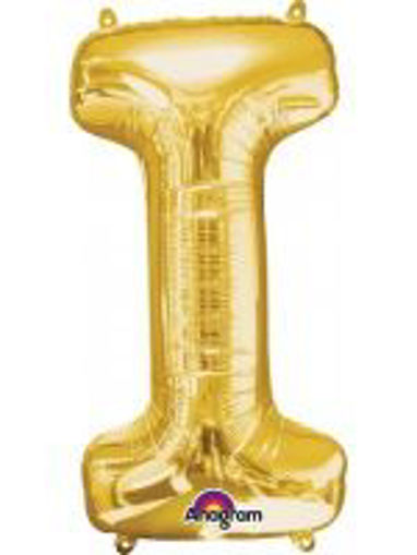 Picture of GOLD LETTER I FOIL BALLOON